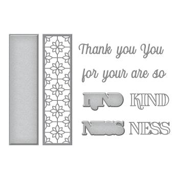 Spellbinders Dies "Thank you for your Kindness Etched" Stanzschablonen