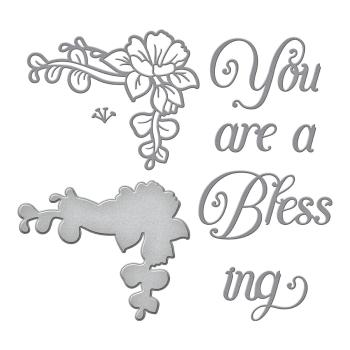 Spellbinders Dies "You are a Blessing Etched" Stanzschablonen