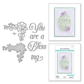 Spellbinders Dies "You are a Blessing Etched" Stanzschablonen