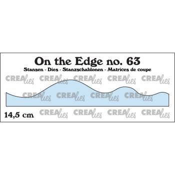 Crealies - On The Edge Stanzschablone 2 Waves Or Snowdrifts 