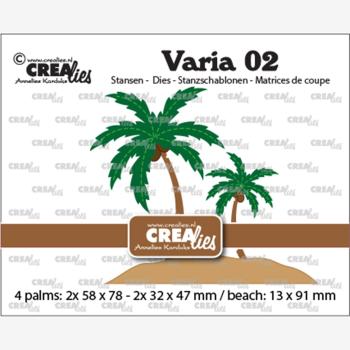 Crealies - Varia Stanzschablone Palmtrees  