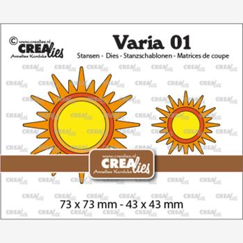 Crealies - Varia Stanzschablone Sun  