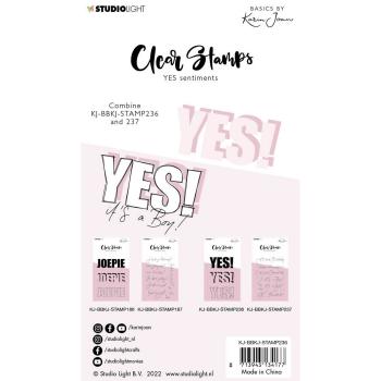 Studio Light - Clear Stamps "Essentials Clear Stamp Sentiments YES ! "