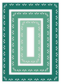 Gemini Nesting Frame Ditsy Floral Rectangle Frames Elements Dies  - Stanze - DITSY Blumen - Rechteckige Rahmen 