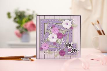 Gemini Nesting Frame Ditsy Floral Square Frames Elements Dies  - Stanze - DITSY Blumen - Quadrat Rahmen 