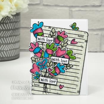 Woodware Flower Envelope   Clear Stamps - Stempel 