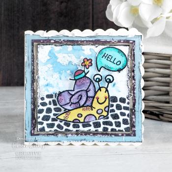 Woodware Happy Snail   Clear Stamps - Stempel 