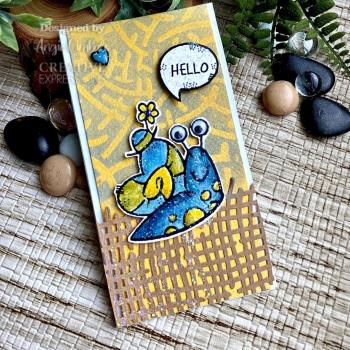 Woodware Happy Snail   Clear Stamps - Stempel 