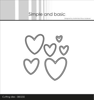 Simple and Basic " Outline Hearts " Stanze -  Die
