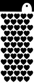IndigoBlu "All Heart" Stencil 6x3 - Schablone
