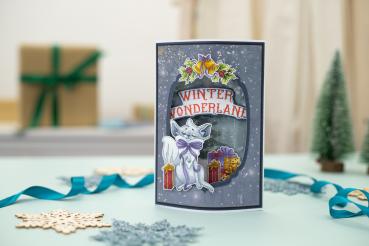 Crafters Companion - Vintage Snowman Clear Stamp Winter Wonderland - Clear Stamps