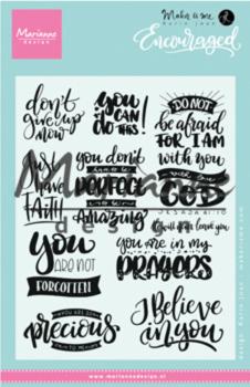 Marianne Design - Clear Stamps -  Encouraged - Stempel 