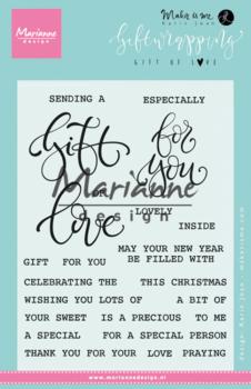 Marianne Design - Clear Stamps -  Gift Wrapping Gift of Love - Stempel 