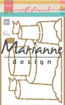 Marianne Design - Stencil -  by Marleen Sandcastle  - Schablone 