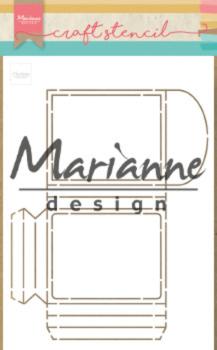 Marianne Design - Stencil - Party Pocket  - Schablone 