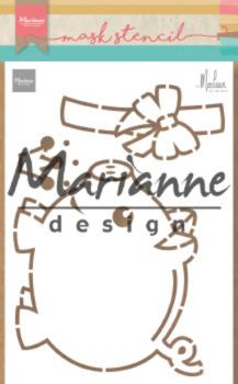 Marianne Design - Stencil -  by Marleen Piggy Bank  - Schablone 