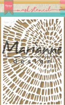 Marianne Design - Stencil - Tiny's Sliced Wood  - Schablone 