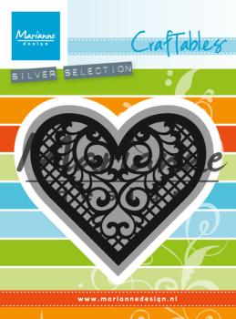 Marianne Design Craftables - Dies -  Lace Heart  - Stanzschablone 