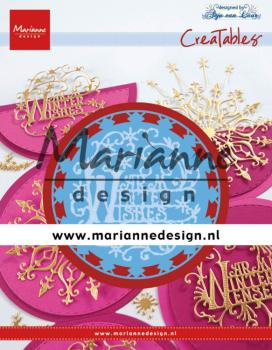 Marianne Design Creatables - Dies -  Anja's Warm Winter Wishes  - Präge- und Stanzschablone 