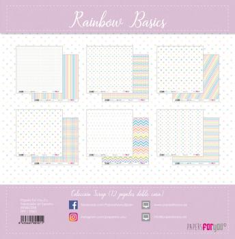 Papers For You - Paper Pad- Rainbow Basics  30.5 x 32 cm - Paper Pack