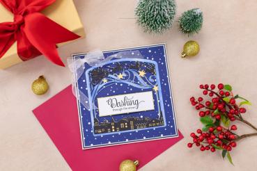 Gemini Decorative Frame Stamp & Die Dashing Through the Snow  - Stempel & Stanze 