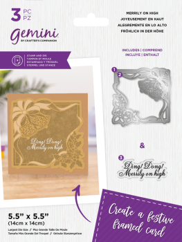 Gemini  Decorative Frame Stamp & Die Merrily on High - Stempel & Stanze 