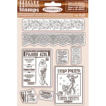 Stamperia Stempel "Desire Borders and Frame" Natural Rubber Stamp - (Naturkautschukstempel)