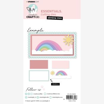 Creative Craft Lab - Studio Light - Dies - Slimline Mini Rainbow - Stanze 