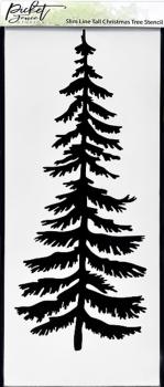 Picket Fence Studios - Stencil - "Tall Christmas Tree" - Schablone