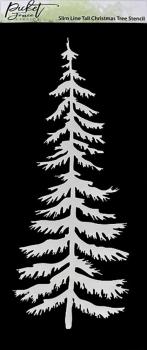 Picket Fence Studios - Stencil - "Tall Christmas Tree" - Schablone