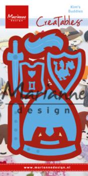 Marianne Design Creatables - Dies -  Kim's Buddies Knight  - Präge - und Stanzschablone 