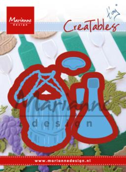 Marianne Design Creatables - Dies -  Tiny's Italian Wine Bottle  - Präge - und Stanzschablone 