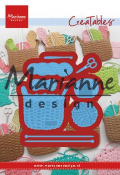 Marianne Design Creatables - Dies -  Wool Basket  - Präge - und Stanzschablone 