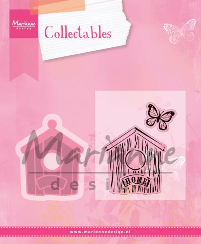 Marianne Design -Collectables - Stamp & Dies -  Birdhouse Home  - Stempel und Stanzschablone