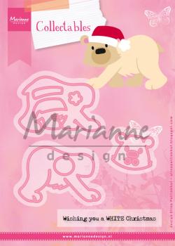 Marianne Design -Collectables - Stamp & Dies -  Eline's Polar Bear  - Stempel und Stanzschablone