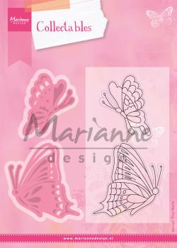 Marianne Design -Collectables - Stamp & Dies - Tiny's Butterflies  - Stempel und Stanzschablone