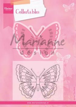 Marianne Design -Collectables - Stamp & Dies -  Tiny's Butterfly 1  - Stempel und Stanzschablone