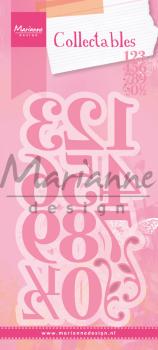 Marianne Design Collectables -  Dies - Elegant Numbers  - Präge - und Stanzschablone 