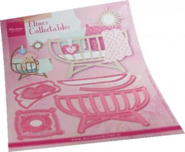 Marianne Design Collectables -  Dies - Eline's Baby Cot  - Präge - und Stanzschablone 