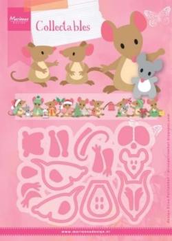 Marianne Design Collectables -  Dies - Eline's Mice  - Präge - und Stanzschablone 