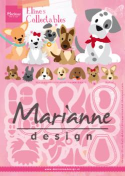 Marianne Design Collectables -  Dies - Eline's Puppy  - Präge - und Stanzschablone 