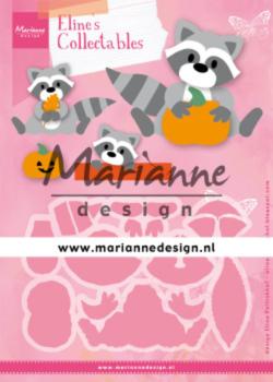 Marianne Design Collectables -  Dies - Eline's Raccoon  - Präge - und Stanzschablone 