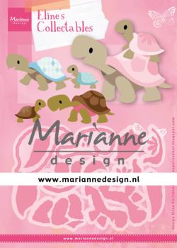 Marianne Design Collectables -  Dies - Eline's Turtle  - Präge - und Stanzschablone 