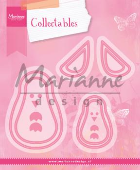 Marianne Design Collectables -  Dies - Penguins  - Präge - und Stanzschablone 