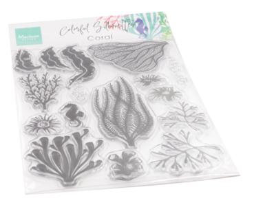 Marianne Design - Clear Stamps -  Colorful Silhouettes Coral - Stempel 