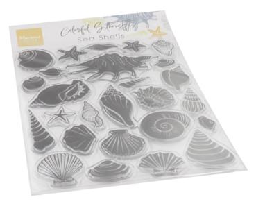 Marianne Design - Clear Stamps -  Colorful Silhouettes Sea Shells - Stempel 