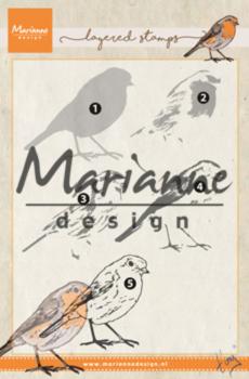 Marianne Design - Clear Stamps - Layered Robin - Stempel 