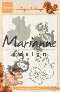 Marianne Design - Clear Stamps - Layered Squirrel - Stempel 