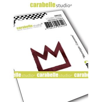 Carabelle Studio - Cling Stamp Art - monotypes Crown - Stempel