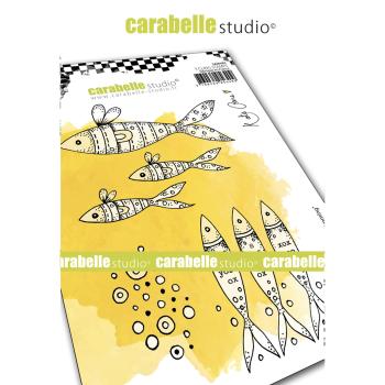 Carabelle Studio - Cling Stamp Art -  Keep Swimming - Stempel